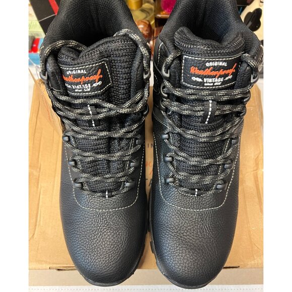 New Weatherproof Mens Vintage Black Hiking Boots Jasper 12M Man Made Materials main image 5